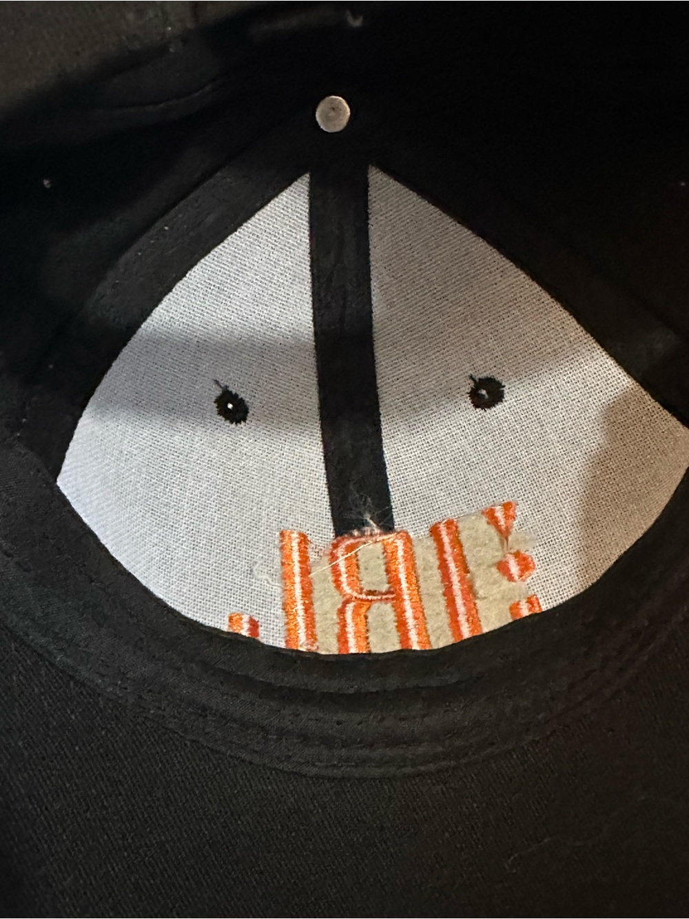 JBL Black Cap with Orange Logo - Men's Hat NWOT Velcro back strap. - Picture 3 of 5